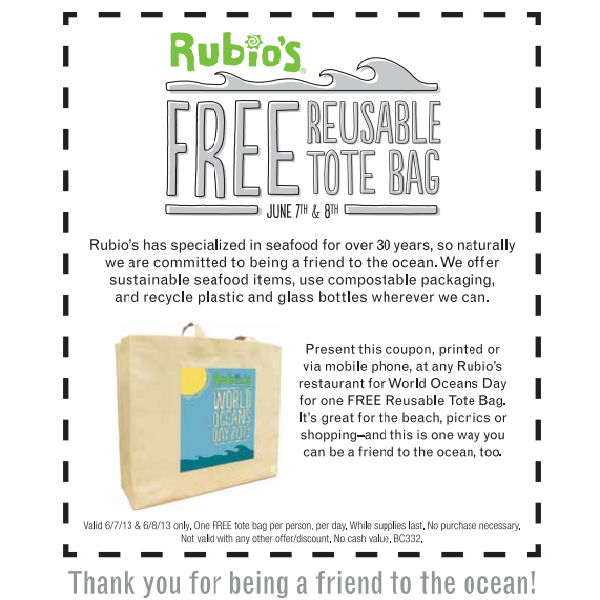 Free Rubio's Reusable Tote