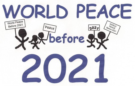 World Peace Before 2021 Bumper Sticker