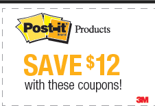 7 Post-It Coupons