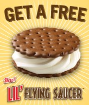 Free Samples of Lil’ Flying Saucer at Carvel on September 22