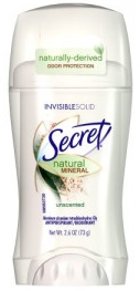 Free Secret Natural Mineral Deodorant (Noon EST)