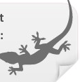 Free Gecko Wall Decal