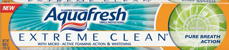 Free Sample Aquafresh Extreme Clean Toothpaste