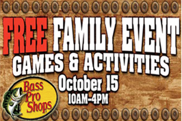 Free PBR Family Event Night at Bass Pro Shop October 15th