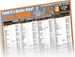 Free Lug Nut Torque Spec Poster from Dorman Products