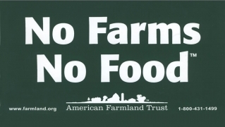 Free No Farms No Food Bumper Sticker