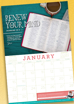 Free 2012 Joyce Meyer Ministries Calendar