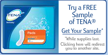 Free Tena Pads Sample from Walmart