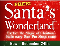 Free Santa’s Wonderland Event at Bass Pro Shops