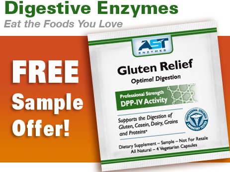 Free Sample of AST Enzymes Gluten Relief