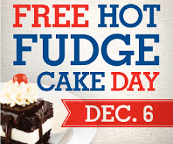 Free Hot Fudge Cake Day at Shoney’s on December 6th