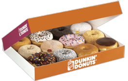 Free Dozen Dunkin' Donuts at Northeast Locations on 1/1/12