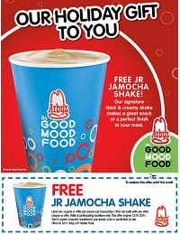 Free Jr. Jamocha Shake at Arby's