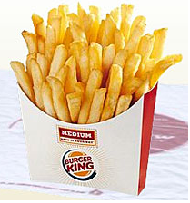Free Fries at Burger King on December 16th