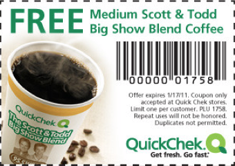 Free Big Show Coffee Blend at Quick Chek