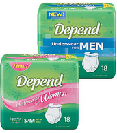 Free Depends Undergarment Sample Pack