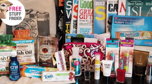 Freebie Report: Fish Oil, Lip Balm, Perfume Bottle, Glass Mug, Toothpastes