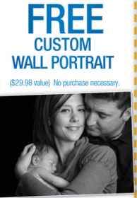 Free Custom Wall Portrait at Picture Me Studios (Inside Walmart)