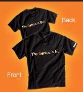 Free "Genius Is In/Out" Shirt from Epson