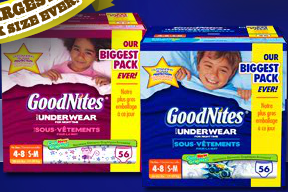 Free GoodNites Underwear Sample--Sams Club Members