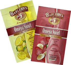 Free Omega Swirl Sample from Barlean's