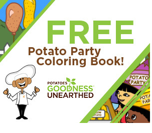 Free Potatoes Party Coloring Book