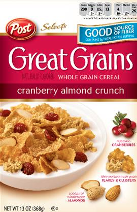 Free Sample Post Great Grains Cereal (1st 15,000)