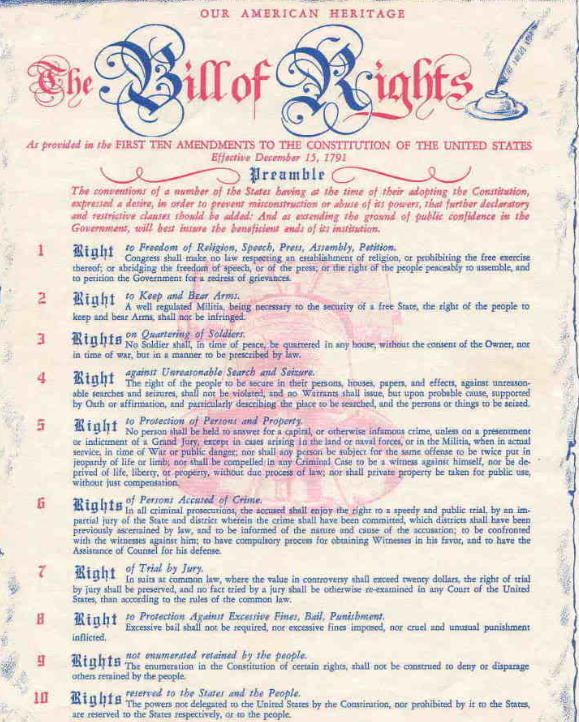 Free: Bill of Rights, Declaration of Independence, & More