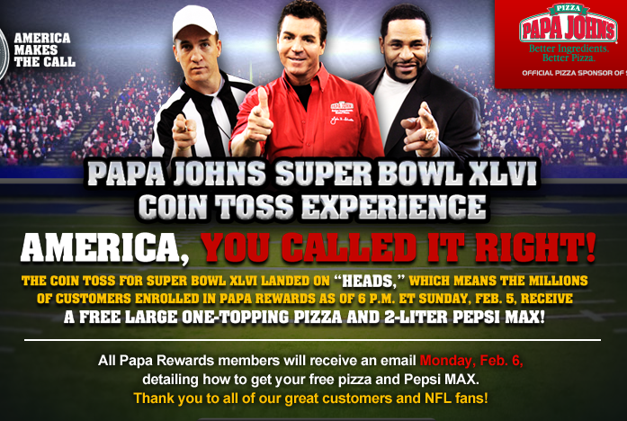 America Wins with Papa John's & Pepsi