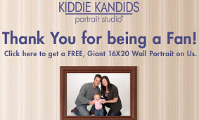 Free Giant 16x20 Wall Portrait at Kiddie Kandids
