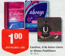 Free U by Kotex Liners at Rite-Aid (3/25)