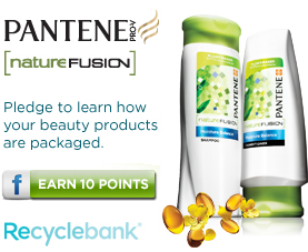 Free 25 RecycleBank Points from Pantene Fusion