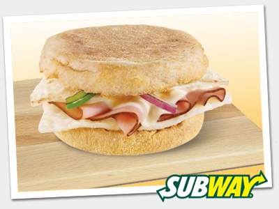 Buy 1 Breakfast Sandwich, Get 1 Free at Subway