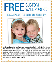 Free Custom Wall Portrait at Walmart PictureMe Studios
