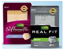 FREE Sample Of Depend Real Fit or Silhouette Underwear