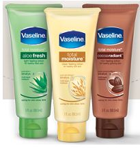 Free Tube Vaseline Total Moisture Lotion at 8pm EST