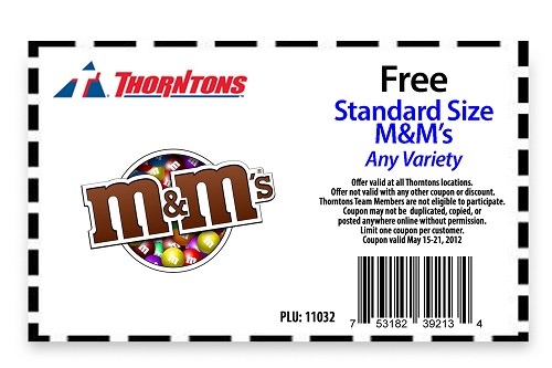 Free M&M’s at Thorntons - Ends Monday, May 21st