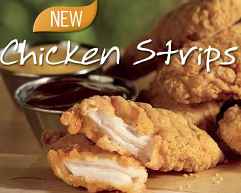 Free Sample Crispy Chicken Strips at Burger King