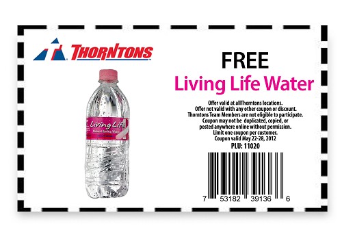 Free Living Life Water at Thorntons