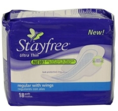 Free Sample Stayfree Ultra Thin with Wings