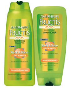 Free Sample Garnier Sleek & Shine Fortifying Shampoo and Conditioner