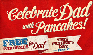 Free Pancakes At Shoney's For Dad On Father's Day