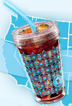 Free Brew Over Ice Tumbler Cup