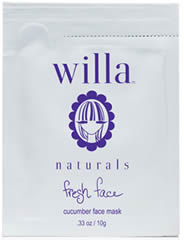 Free Sample Willa Fresh Face Cucumber Face Mask