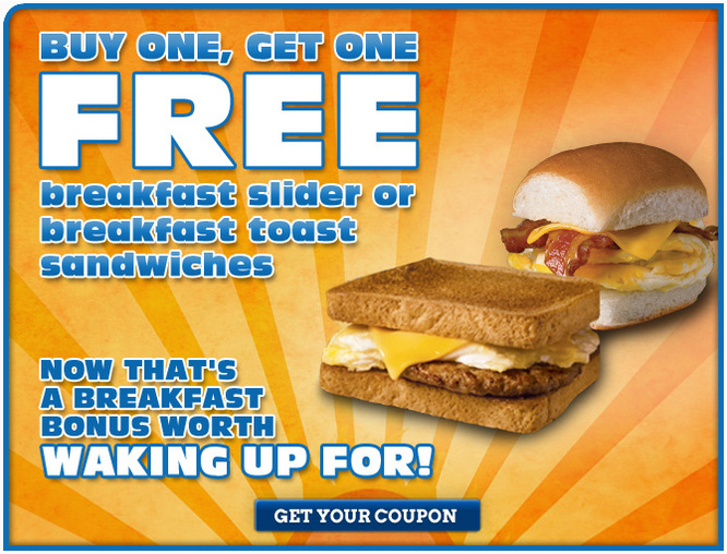 Deal: White Castle Free Breakfast Sandwich (BOGO)