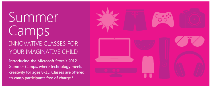 Free Microsoft Camp for Kids This Summer 2012