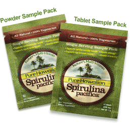 Free Spirulina Pacifica Superfood Supplement Sample