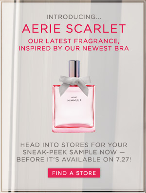 Free Sneak-Peek In Store Aerie Scarlet Fragrance Sample