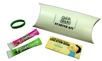 Free Glucose Wristband and Quick Sticks Starter Kit