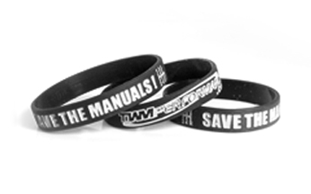 Free Save The Manuals Wristband